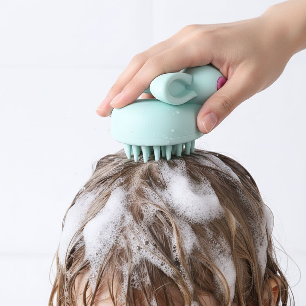 Soft Rubber Shampoo Brush